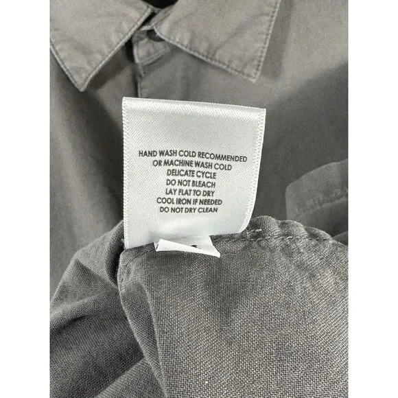 Mika Jaymes Men's Medium Gray Long Sleeve Button Down Shirt‎